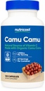 Nutricost Camu Camu 1000mg, 120 캡슐 - 유기, 비 GMO 및 글루텐으로 만든 CCOF