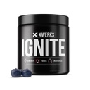Xwerks Ignite Blue Razz Pre Workout Powder, Explosive Energy, Gluten Free Blend for Endurance and Stamina, 150mg Caffeine, 30 서빙