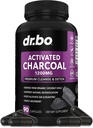 활성화된 목탄 캡슐 Cleanse Detox - 남자 여자 아이를 위한 Stomach 가스를 위한 1200mg 유기 야자열매 목탄 알약 및 Bloating 안전 - 활동적인 캡슐 분말 Binder는 Gut를 위한 보충교재를 활성화했습니다