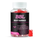 여성을위한 BBL Gummies Butt 성장, 60 카운트, Bear Shape Booty Gummies for Enhance Curvy Body, Butt Boost Vitamin Gummies for Bigger Butt Fast,Vegan Weight Gainer Gummies