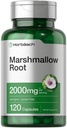 Horbäach Marshmallow Root Capsules | 2000mg | 120 Count | Non-GMO & Gluten Free | 전통 허브 추출물