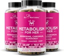 Metabolism for Her 3-pack Bundle - 여성을위한 체중 감량 알약 - 식욕 억제제, 지방 버너, Metabolism Booster - Combat Cravings & Lose Belly Fat - Berberine, Chromium Picolinate & Guarana