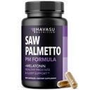 Melatonin 3mg을 가진 남자를 위한 Saw Palmetto PM - Bladder와 수면 지원을 위한 밤 시간 전립선 건강 보충교재 - Urinary 빈도를 감소시키십시오 - 200 조사 - Vegan, Non-GMO 캡슐 - 6 달 이상 공급