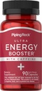 Piping Rock Energy Supplement with Caffeine | 90 캡슐 | 빠른 릴리스 에너지 부스터 알약 | Non-GMO, 글루텐 프리 포뮬러