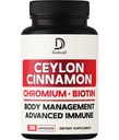 13in1 Ceylon Cinnamon 캡슐 - Chromium Picolinate, Biotin, 포도 씨앗, Elderberry 및 더 많은 200 캡슐