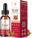 Lukaree 비타민 B12 잠수함 Vegan B12 비타민 액체 가득 차있는 스펙트럼 Methylcobalamin, Adenosyl & Hydroxy B12, 에너지, 초점, 계류 & 면역 지원 2 달 공급을 위한, 2개의 fl oz