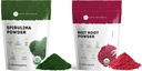 Kate Naturals 유기 Spirulina 분말과 사탕 뿌리 분말 번들