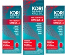 Kori Krill 기름 Omega 3 우량한 흡수 기름 보충교재, EPA & DHA, 600 mg, 180 Softgels