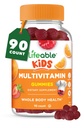Lifeable Kids Multivitamin Gummies | 아이들을위한 훌륭한 타스팅 멀티비타민 | 비타민 A, C, D, E, B6, B12, 아연, Biotin, Folic Acid, Iodine, Niacin | 전반적인 신체 건강 | 90 Gummies