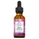 HERITAGE STORE Black Seed Oil w / 3% Thymoquinone, Omega 6 9 - Nigella Sativa Liquid Oil, Black Seeds, Joint, Digestion 및 Immune Support, Vegan, 60 일 보증, 30 Serv, 1 fl oz에서 냉각 프레스