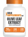 BulkSupplements.com 올리브 리프 추출물 캡슐 - 올리브 리프 보충, 올리브 리프 캡슐 - 면역 지원, 글루텐 무료, 서빙 당 1 캡슐, 240 Veg 캡슐 (팩 1)