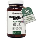 PRISTINE'S Astragalus 뿌리 면역 지원 보충교재 캡슐 -1000mg 90 일 공급 초본 Adaptogen - 건강한 노후화, 심장 & 폐 건강
