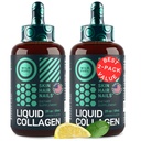 Biotin Drops를 가진 액체 교원질 펩티드 - 여자와 남자 플러스 Biotin를 위한 30,000mcg 교원질 액체 - 젊음 피부, 머리 성장, 강한 못 - 탈모를 위한 머리 비타민 - 레몬 풍미 - 2x2oz
