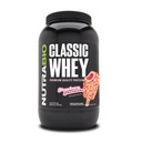 NutraBio Classic Whey Protein Powder Supplement - 스쿠 당 단백질 25g - 필러, 인공 색소, 또는 보존제가있는 전체 스펙트럼 아미노산 프로필 - Strawberry Shortcake, 2 파운드