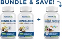자연적인 치료 실험실 Monolaurin 600mg 2 팩 + 면역성 지원