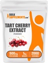 BulkSupplements.com Tart Cherry Extract Powder - Tart Cherry Supplement, 초본 보충 - 산화 소스, 글루텐 무료, 서빙 당 500mg, 5kg (11 파운드) (팩 5)