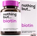 머리 성장을위한 Biotin 정제 10000 mcg - 탈모를위한 Biotin 머리 성장 비타민 - Biotin Hair, Skin and Nails Vitamins for Women & Men - Metabolism Support Supplement - 180 Vegan Tablets