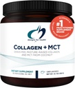 건강 교원질 + MCT를 위한 디자인, Unflavored - MCT 기름 분말을 가진 가수분해한 잔디 먹이는 교원질 펩티드는 정신 초점, 지속된 에너지, 피부 & Gut 건강 (30의 봉사)를 승진시키기 위하여 강화합니다