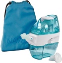 Navage Travel Bundle - Nasal 관개 시스템 - Saline Nasal Rinse Kit with 1 Nose Cleaner, 30 Salt Pods 및 Sky Blue Travel Bag
