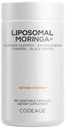 코질 Liposomal Moringa+ 보충교재, 400mg Moringa 50:1 추출물 - 20,000mg Moringa Oleifera 잎 동등한 - 심황, Ashwagandha, 까만 고추, 3 달 공급, Vegan Moringa 분말 - 180의 캡슐