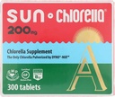 SUN CHLORELLA - Chlorella 보충교재, 비타민 풍부하고 Vegan-Friendly 정제 (200 Mg - 300 ct)