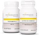 Active B-Complex, 60 캡슐 및 비타민 E, 60 Softgels와 통합 치료 번들 - Energy Metabolism *를 지원하기 위해 활성 B-Complex - 비타민 E를 지원 심장 건강 및 산화 활성 *
