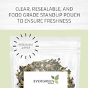 Evergreen 허브 Cuachalalate 허브 (Amphipetyglum Adstringens) - Resealable은 파우치를 신선한 상태로 유지합니다! (티백)