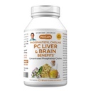 ANDREW LESSMAN PC Liver 및 Brain Benefits 60 Softgels - Phosphatidyl Choline, 건강한 간과 뇌 구조를위한 가장 중요한 빌딩 블록, 기능. 첨가물 없음. 쉽게 삼키기 Softgels