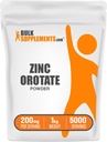 BulkSupplements.com 아연 Orotate 분말 - Immune 지원을위한 아연 광물 보충 - Gluten 무료, 서빙 당 200mg, 1kg (2.2 파운드) (팩 1)