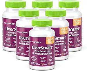 LiverSmart - 유럽 우유 이틀, Silymarin, Artichoke, Dandelion, Yellow Dock Root, Beet Root를 가진 간결 & 수선 공식 - Aid, Renew 및 Support Liver Health에 보충 (6)