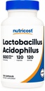 Nutricost Lactobacillus Acidophilus 500 백만 CFU (120 캡슐)