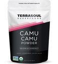 Terrasoul Superfoods Organic Camu Camu 파우더, 7 Oz (2 팩) - 원료 | 비타민 C | 면역 지원