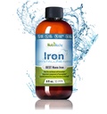 여성을위한 액체 철 보충 - 높은 Potency Sublingual Iron Drops - Vegan Liquid - 맛없는 맛 - 남성, 여성 및 아동을위한 프리미엄 보충 - 8 Ounces - Nutrinoche