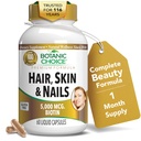 콜라겐, 비타민 C, & 철 - Argan Oil & Hyaluronic 산을 가진 최고 산화 방지제 혼합 - 60의 액체 캡슐