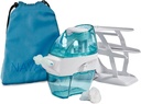 Navage Deluxe Bundle Nasal Irrigation System - Saline Nasal Rinse Kit with 1 Nose Cleaner, 20 Salt Pods, Sky Blue Travel Bag 및 1 Countertop Caddy....