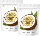 D3 + K2 코코넛 오일 소프트 젤, 비타민 D3 10000 iu 플러스 K2 (MK-7) 200 mcg, 비타민 D3 K2 보충 Softgels, 보충 비타민 D3 K2 코코넛 오일 Softgels 300 젤