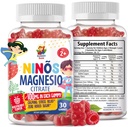 어린이 및 성인을위한 마그네슘 Gummies - 100mg - Calm 마그네슘 Chews - 무드 및 근육 지원을위한 마그네슘 Citrate Chewable 보충 - 30 Gummies