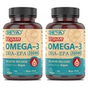 DEVA Vegan Omega-3 DHA-EPA, Micro Algae, Delayed Release, 90 Vegan 캡슐 (팩 2)