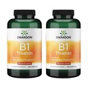 Swanson Vitamin B1 (Thiamin) - 건강한 대사를 촉진하고 에너지 지원을 제공합니다 - 천연 비타민 보충 최적의 Nerve Cell Function - (250 캡슐, 100mg 각각) (2 팩)
