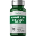 배관 바위 마그네슘 염화물 | 520mg | 100 정제 | 채식, 비 GMO, 글루텐 무료 보충