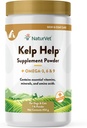 NaturVet Kelp 도움 플러스 Omegas 피부와 외투는 개와 고양이, 분말을 위한 보충, 세계적인 근원 성분 1 파운드를 가진 미국에서 만들었습니다