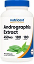 Nutricost Andrographis 추출물 450mg, 180 채식 캡슐 - 비 GMO 및 글루텐 무료