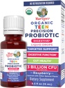 MaryRuth Organics USDA Organic Liquid Probiotic Drops for Teens | Gut Health | Digestive Health | Occasional Digestive Discomfort | 전체 건강 및 웰빙 | 비 GMO | Vegan | 30 인분