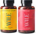 Wile Perimenopause 지원 + 뜨거운 섬광 보충교재, 여자를 위한 2 팩 Menopause 지원, (2) 60의 캡슐의 병 각각, 120 합계
