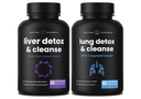 NutraChamps Liver Cleanse 캡슐 및 Lung Cleanse 캡슐 2 팩 번들