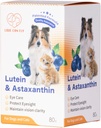 개와 고양이 눈 보충교재 Astaxanthin를 위한 Lutein 모든 자연적인 성분 인간적인 급료 지원 눈물 얼룩 Immune, 미국에서 sourced, 강화된 시각 건강 산화 방지제 2.8 Oz