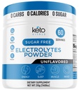 Keto Vitals Unflavored Electrolyte Powder | 곤돌라, 마그네슘, 나트륨, 칼슘, 케토 일렉트로트로트로트로플레이션 믹스| 슈프리, Zero Calories, Zero Carbs