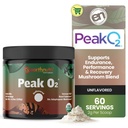 EarthNutri PeakO2 운동 보충 - 사전 운동 내구시간 및 운동 성능을위한 버섯 보충 - 첨가제 없음, 필러 없음 - 체력 지원, 힘 및 회복 - 60 서빙