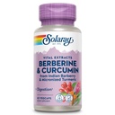 SOLARAY Berberine & Curcumin - 심황 뿌리에서 20 % Micronized Curcumin과 Berberine Turmeric Supplement - 초본 웰빙 지원 - 비 GMO, Vegan, 글루텐 무료, 60 일 보증, 60 서빙