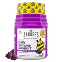 Zarbee의 어린이 Elderberry Immune 지원 보충교재 Gummies, 비타민 A C D3 E & 아연, Elderberry 추출물, 글루텐 & 젤라틴 무료, 인공 풍미 없음, 자연적인 Berry 풍미, 나이 2+, 42 Ct